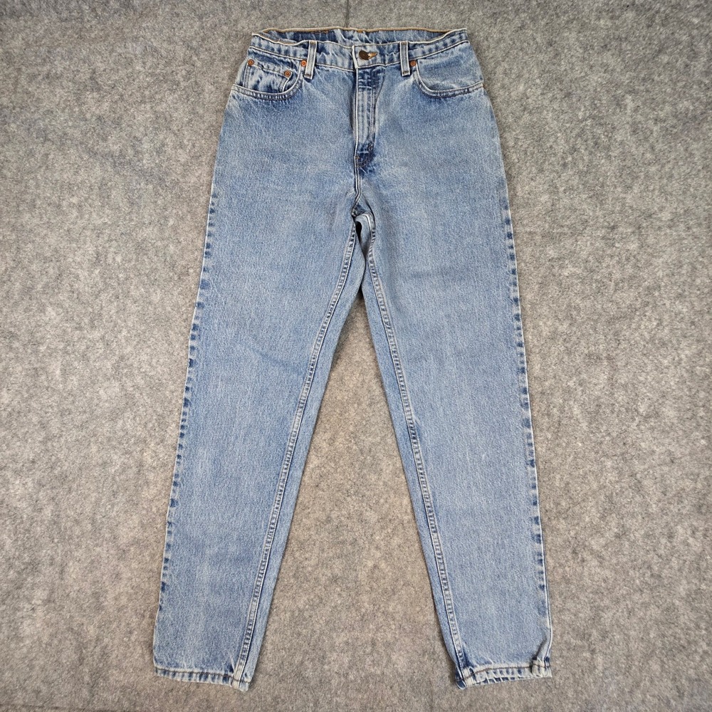 Levi's 550 Jeans Women 11 Long Light Blue Relaxed Fit Tapered Leg High Rise